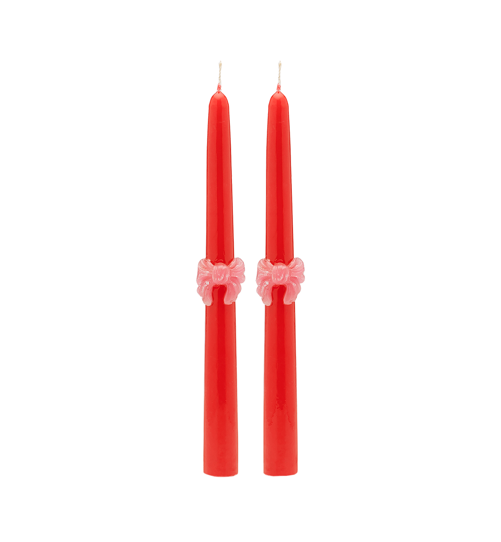 Loving Bown Candle Set of 2 - Red
