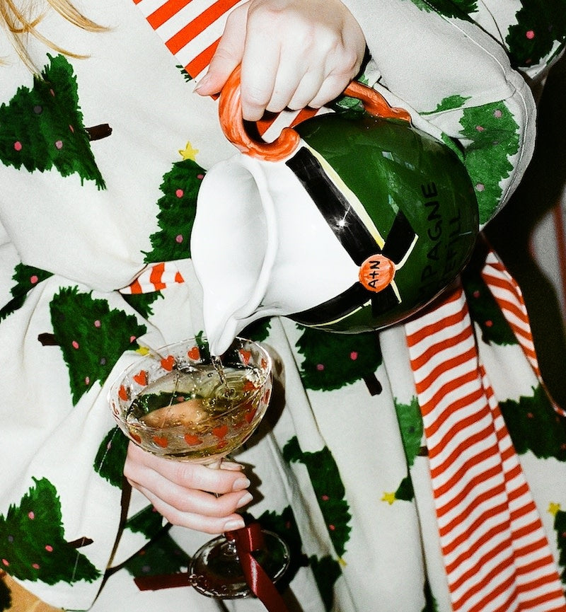 Klassieke Love champagneglazenset van 2 - rood