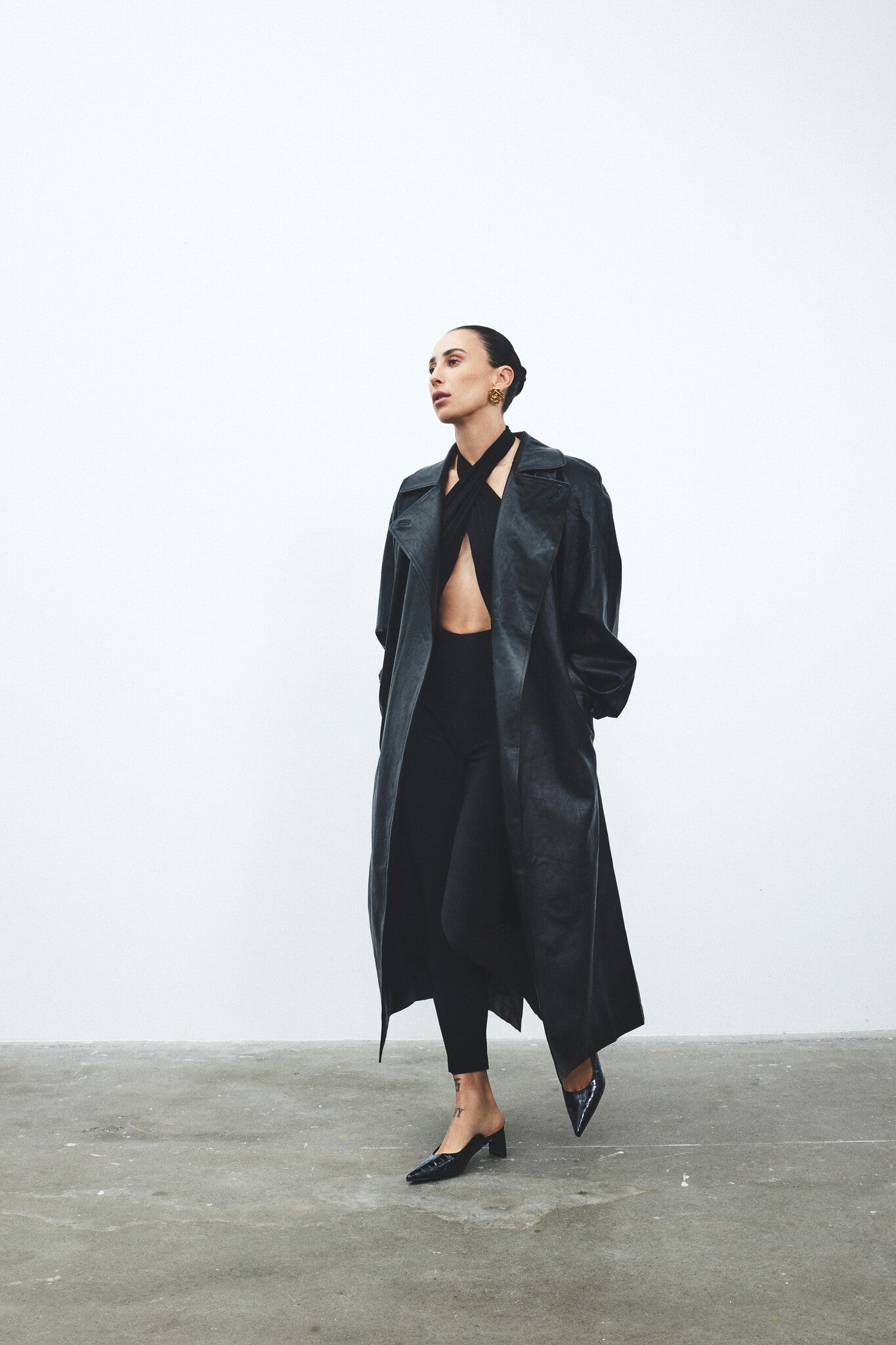 Rowe Heel Cutline Mule - Black