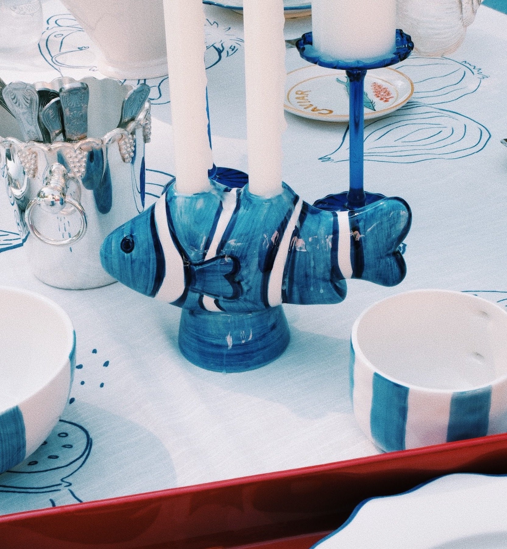 Kandelaar in de vorm van een clownvis