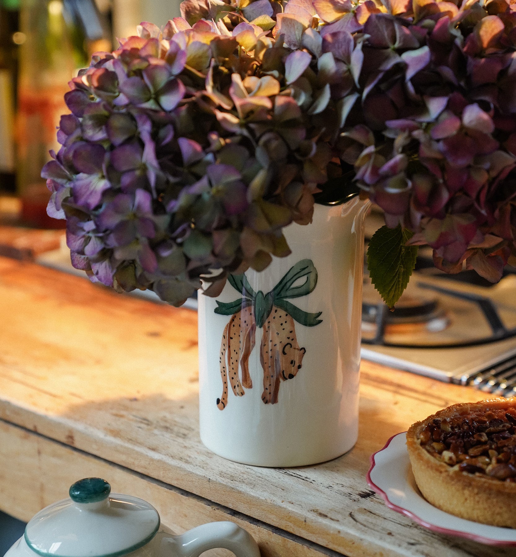 Hangende vaas met luipaardprint - Meerkleurig