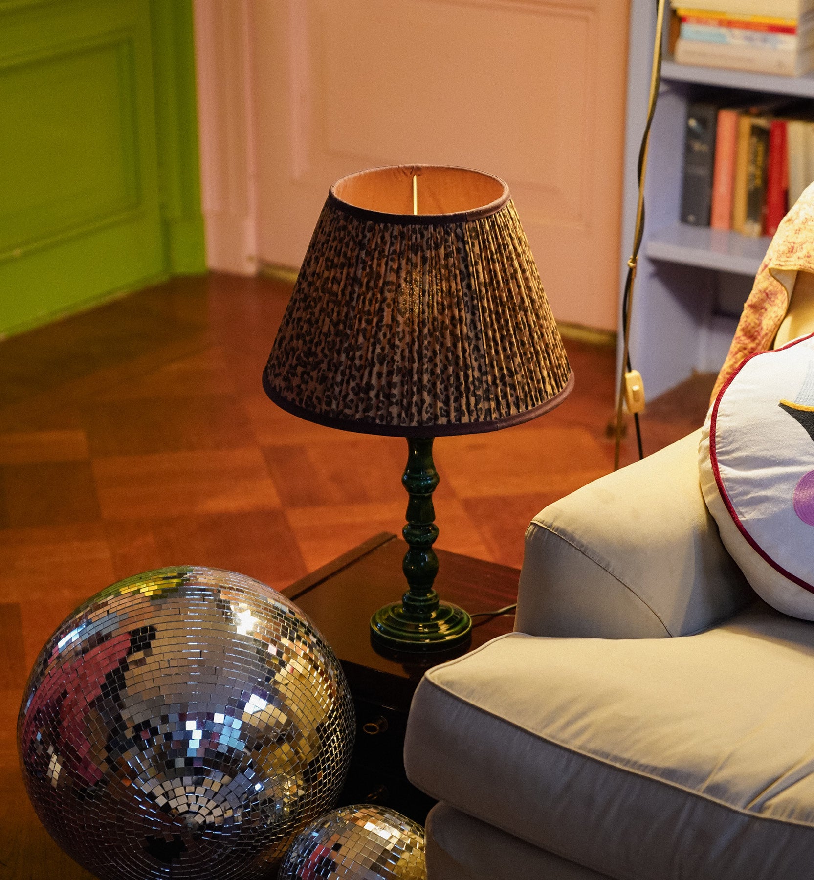 Leopard lamp shade - Brown