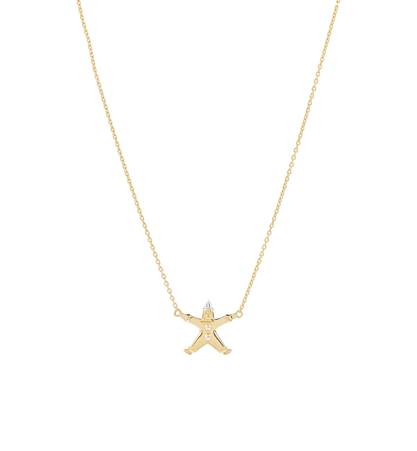 Pierrot-ketting - Goud