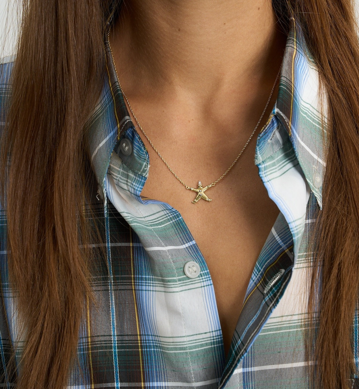 Pierrot-ketting - Goud