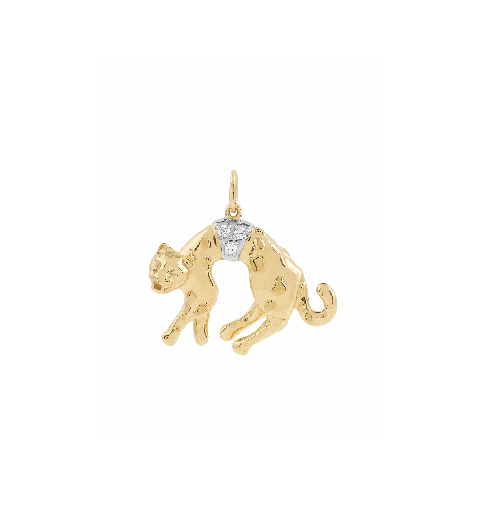 Show cat charm - Gold