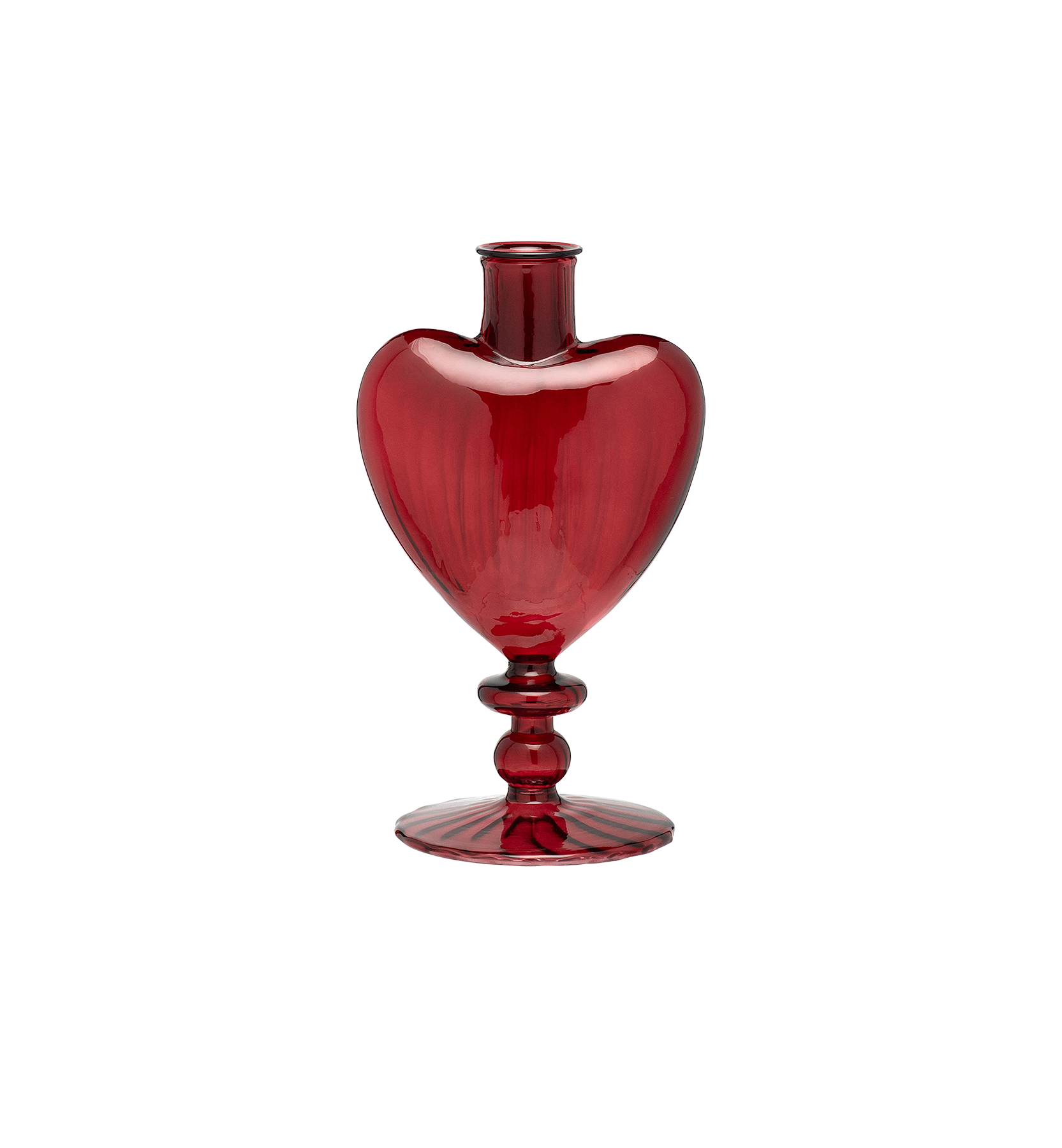 Maroon candle holder