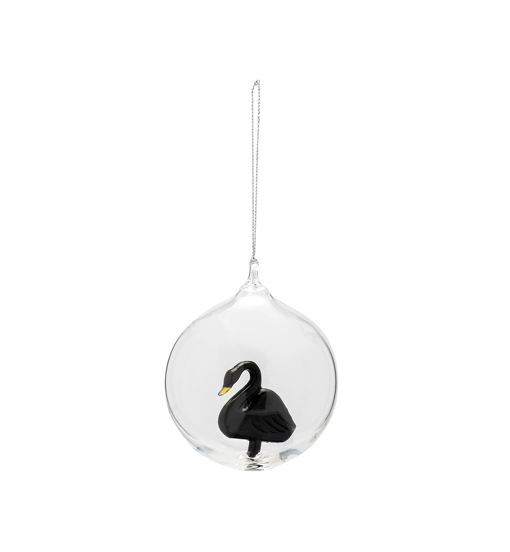 Graceful swan ornament