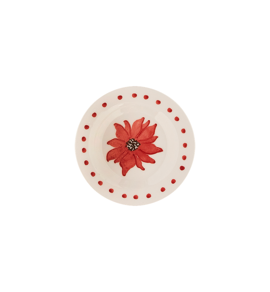 Fiorita dessert plate - Red