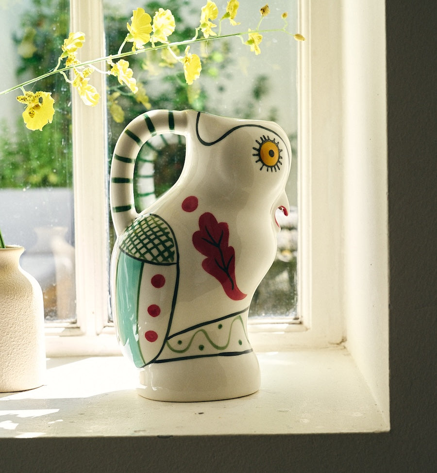 Paradise bird jug - Multicolor
