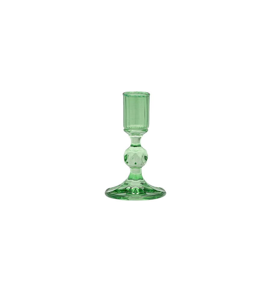 Sage gemma candle holder - Green