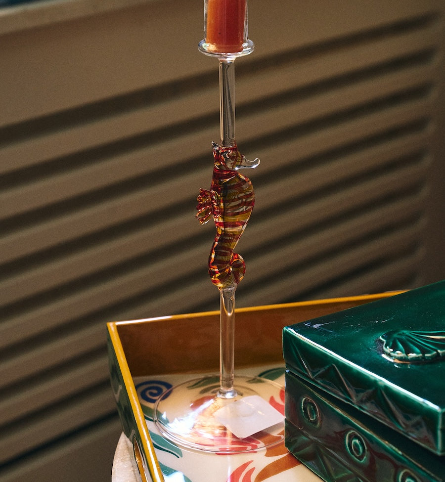 Seahorse candle holder - Multicolor