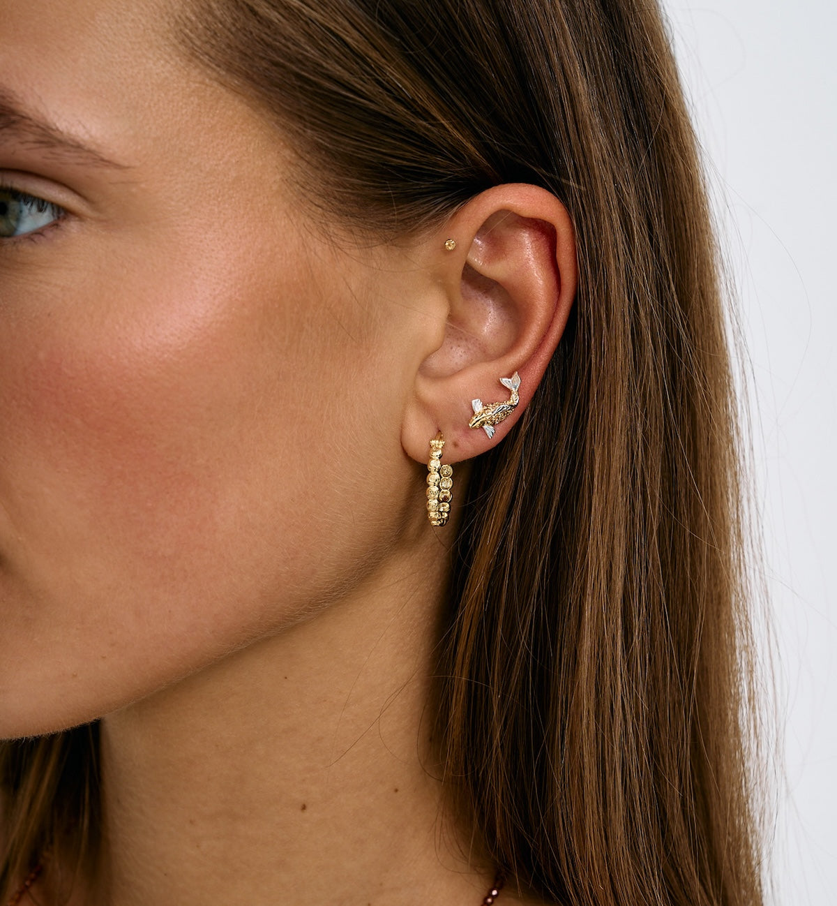 Single piscare stud - Gold