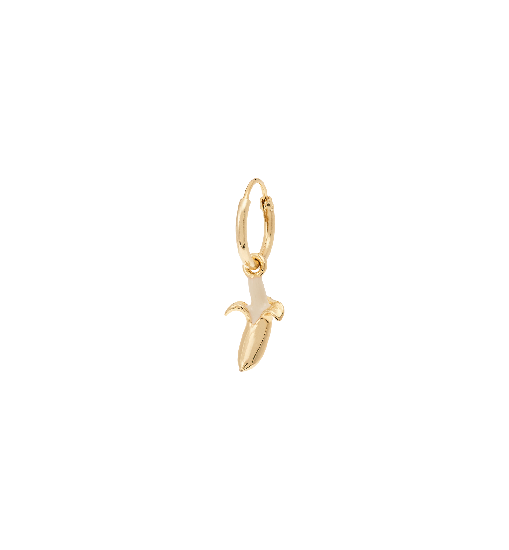 Single banana ring earring - Gold