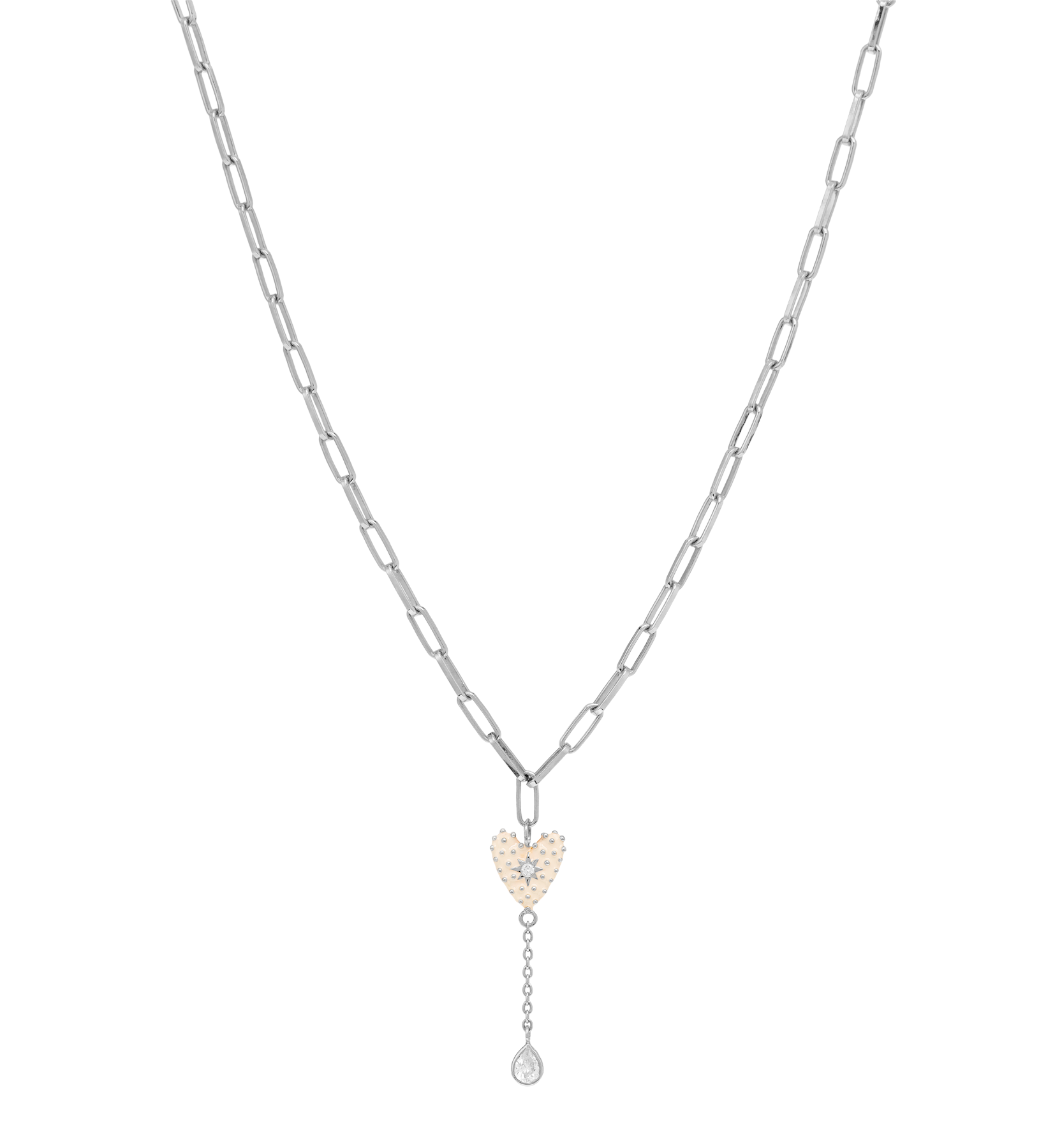 Dolce heart choker - Silver
