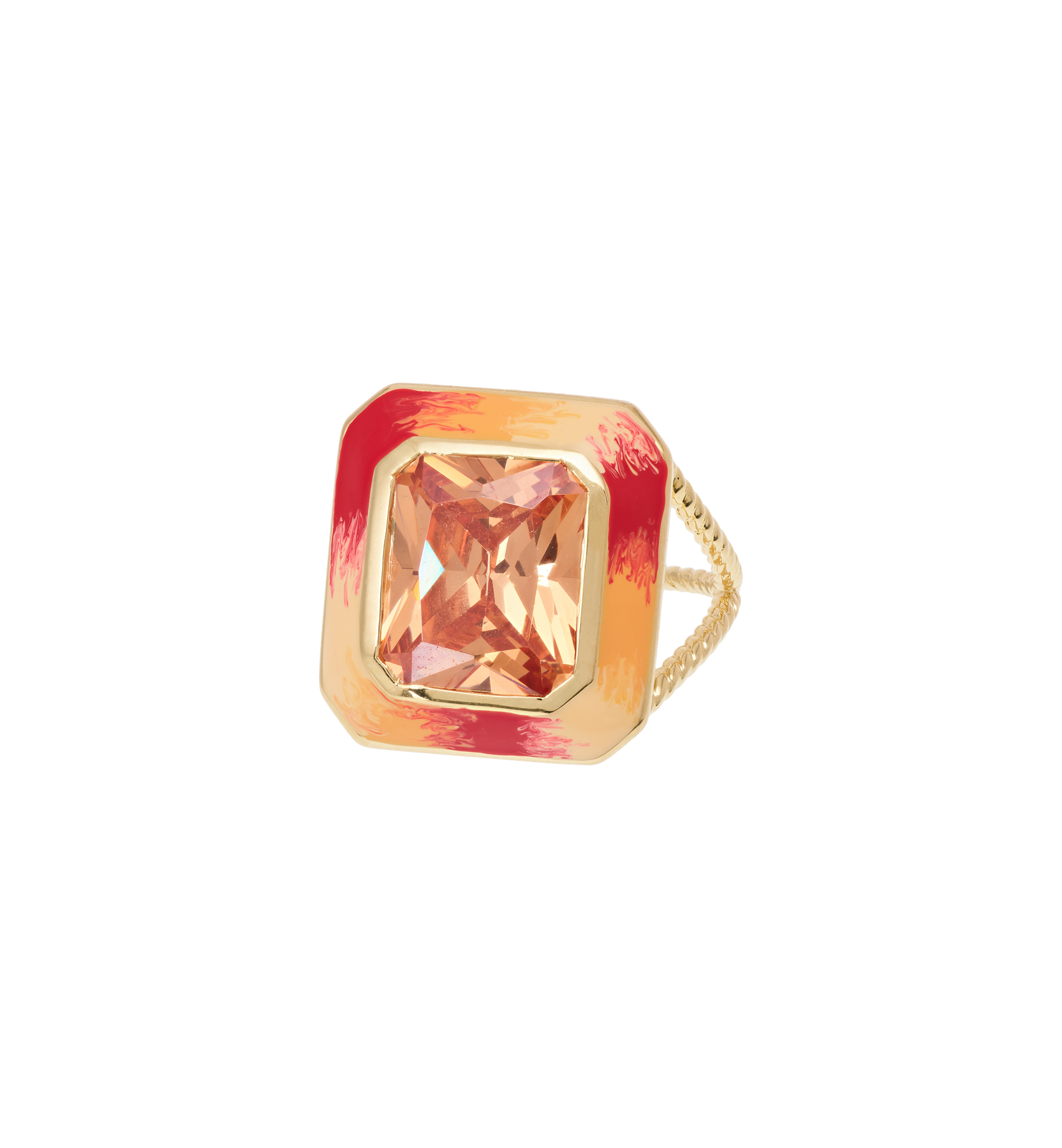 Alba rosso ring - Gold