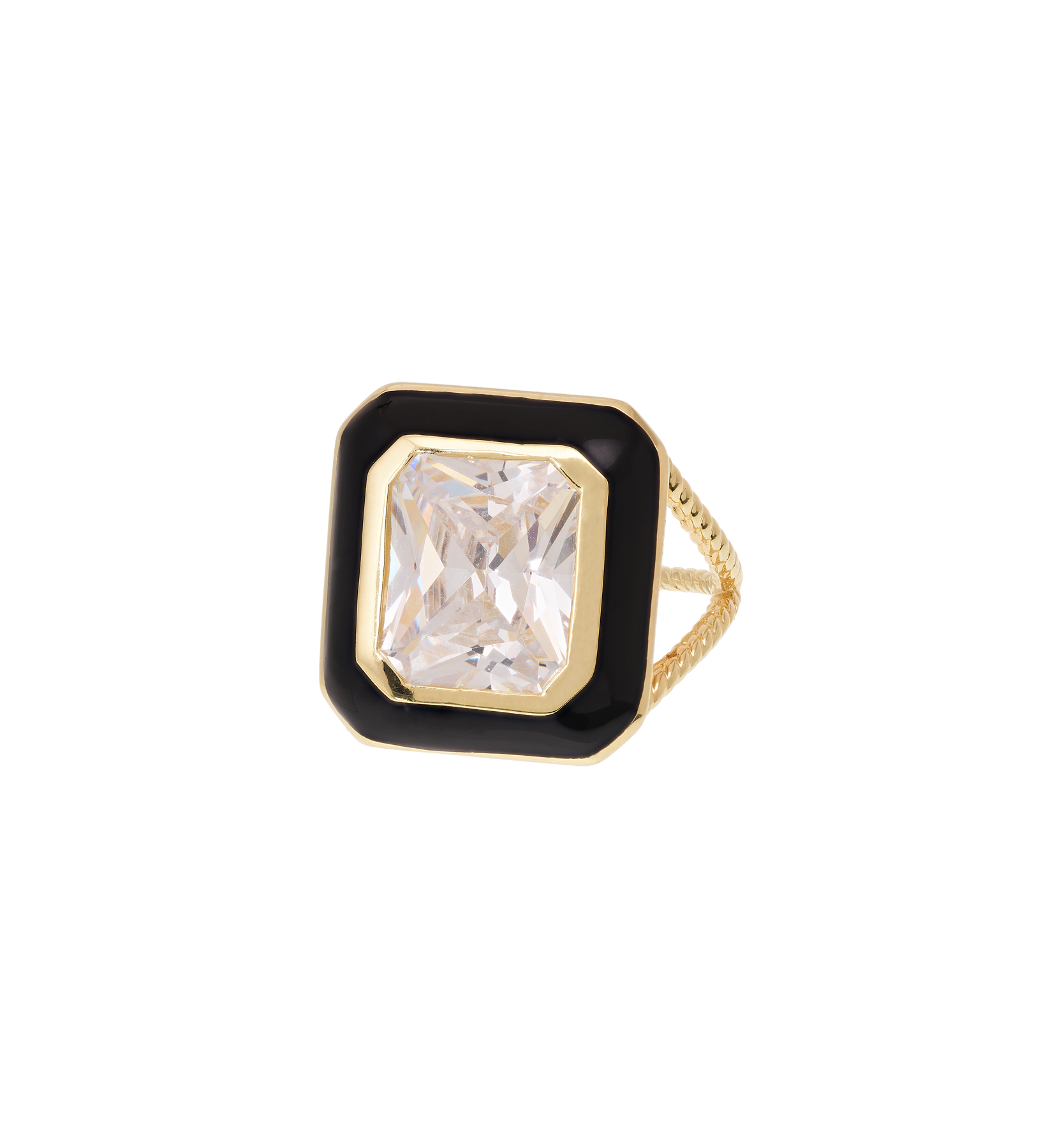 Alba nero ring - Gold