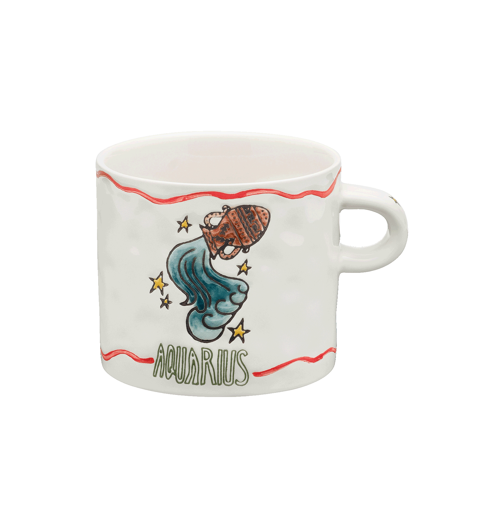 Zodiac tea mug aquarius