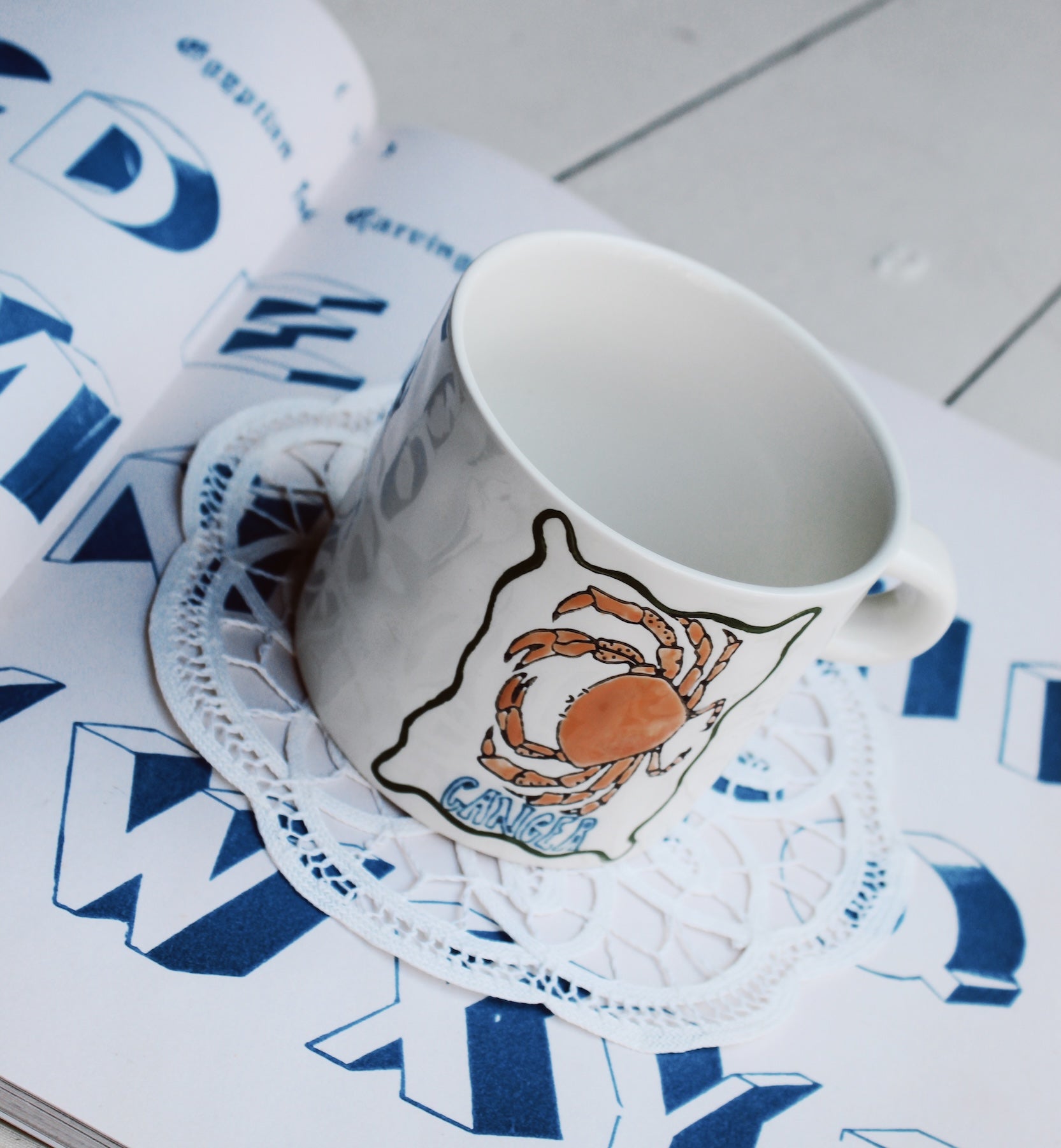 Zodiac tea mug Cancer