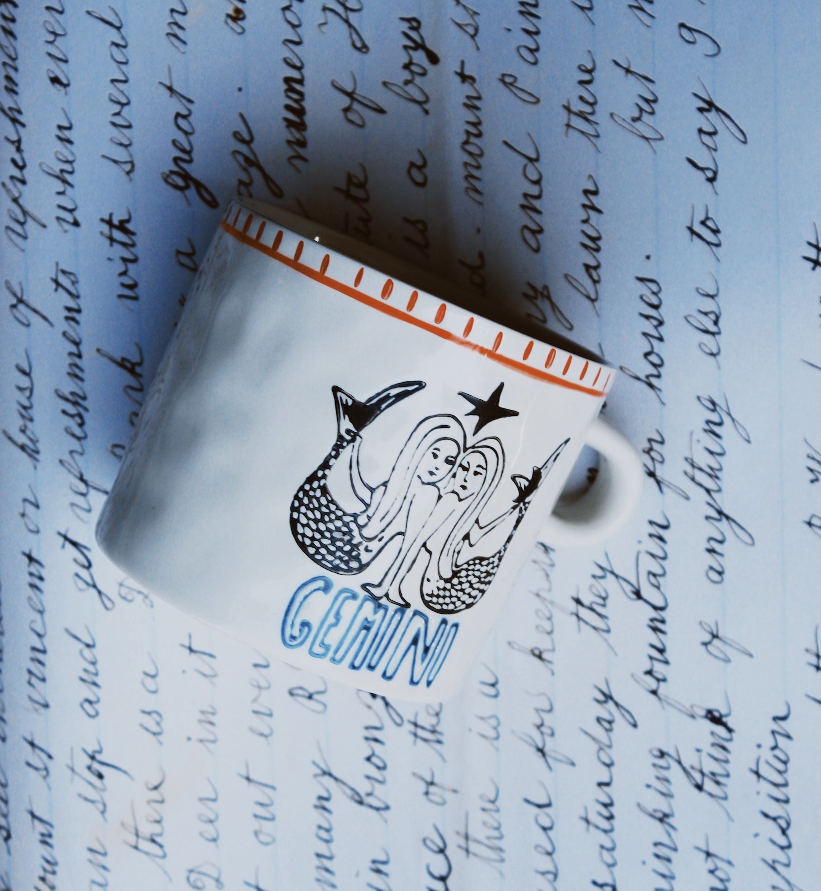 Zodiac tea mug gemini