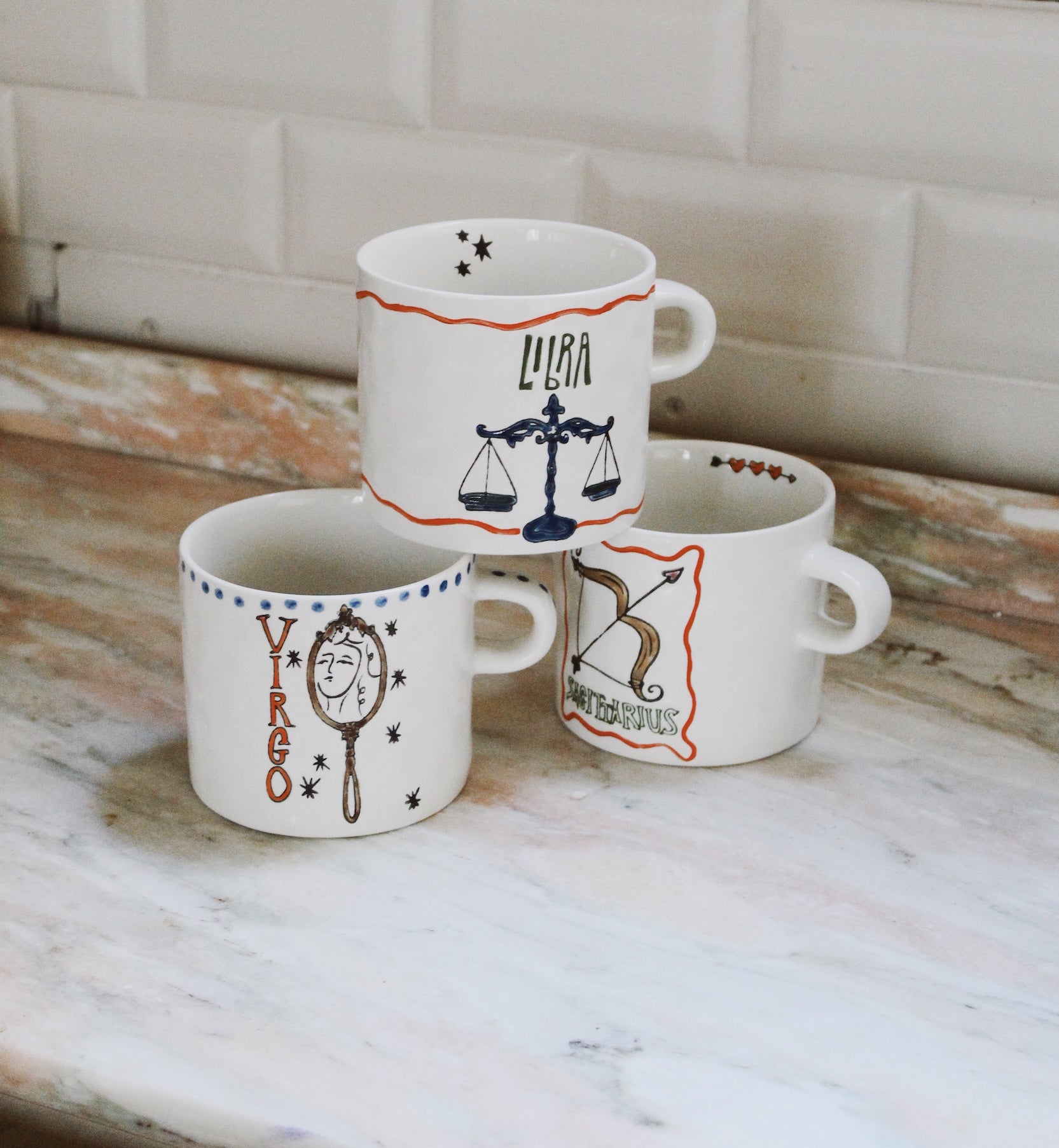 Zodiac tea mug libra