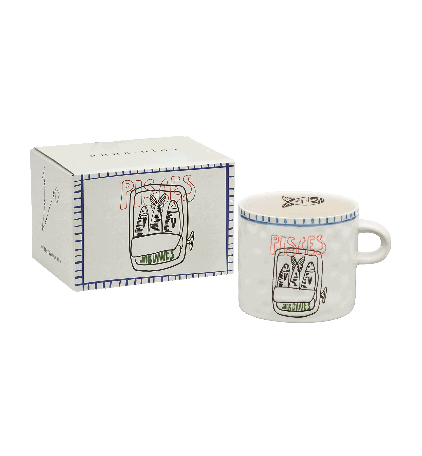 Zodiac tea mug pisces