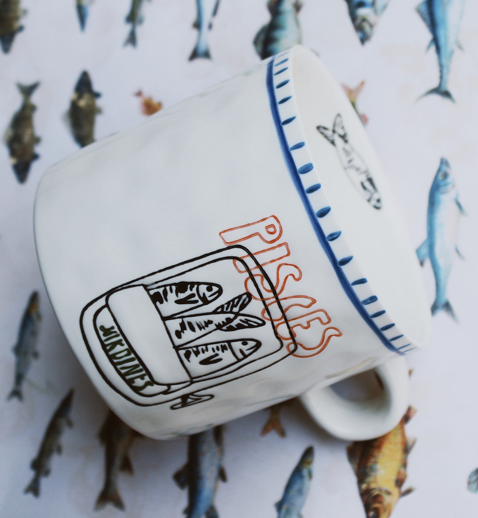 Zodiac tea mug pisces
