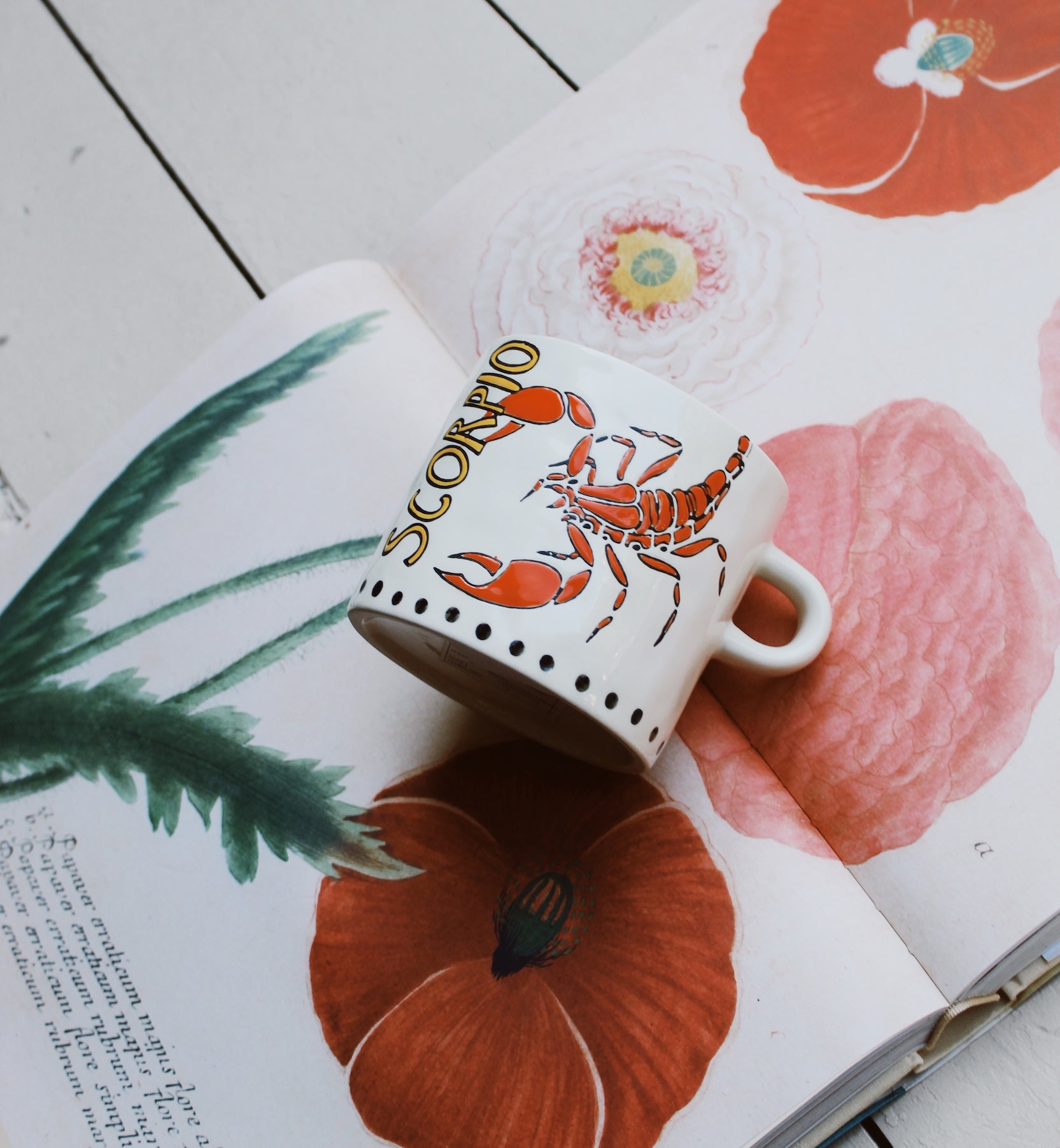 Zodiac tea mug scorpio