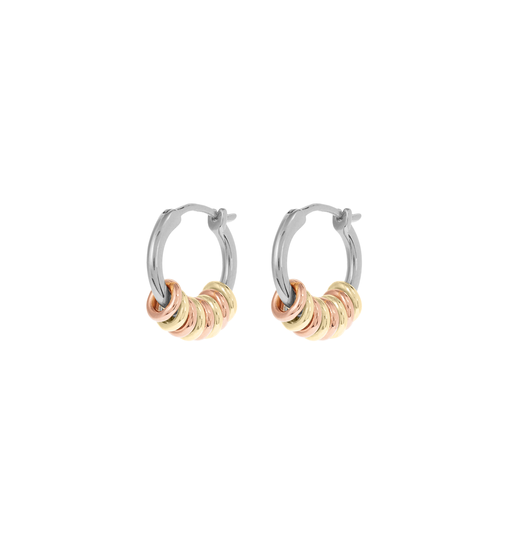 Mix it up hoop earrings - Silver