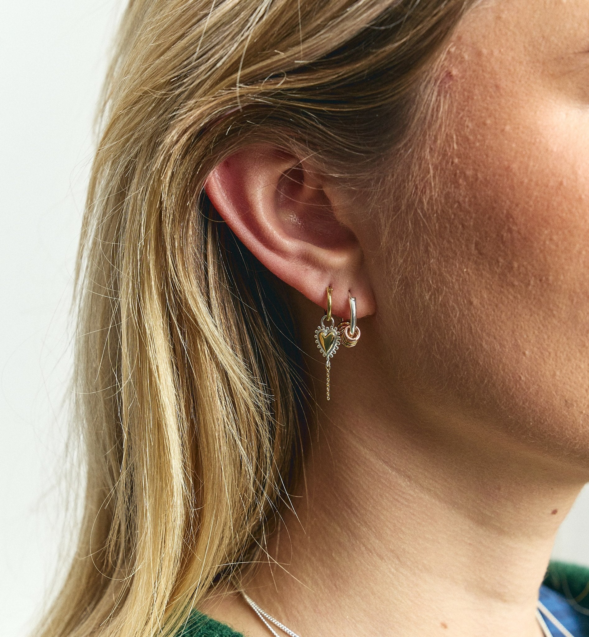 Mix it up hoop earrings - Silver