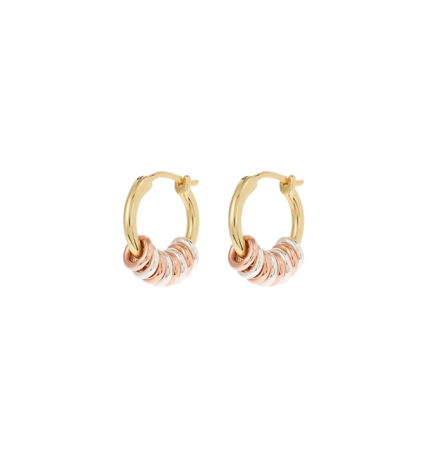 Mix it up hoop earrings - Gold