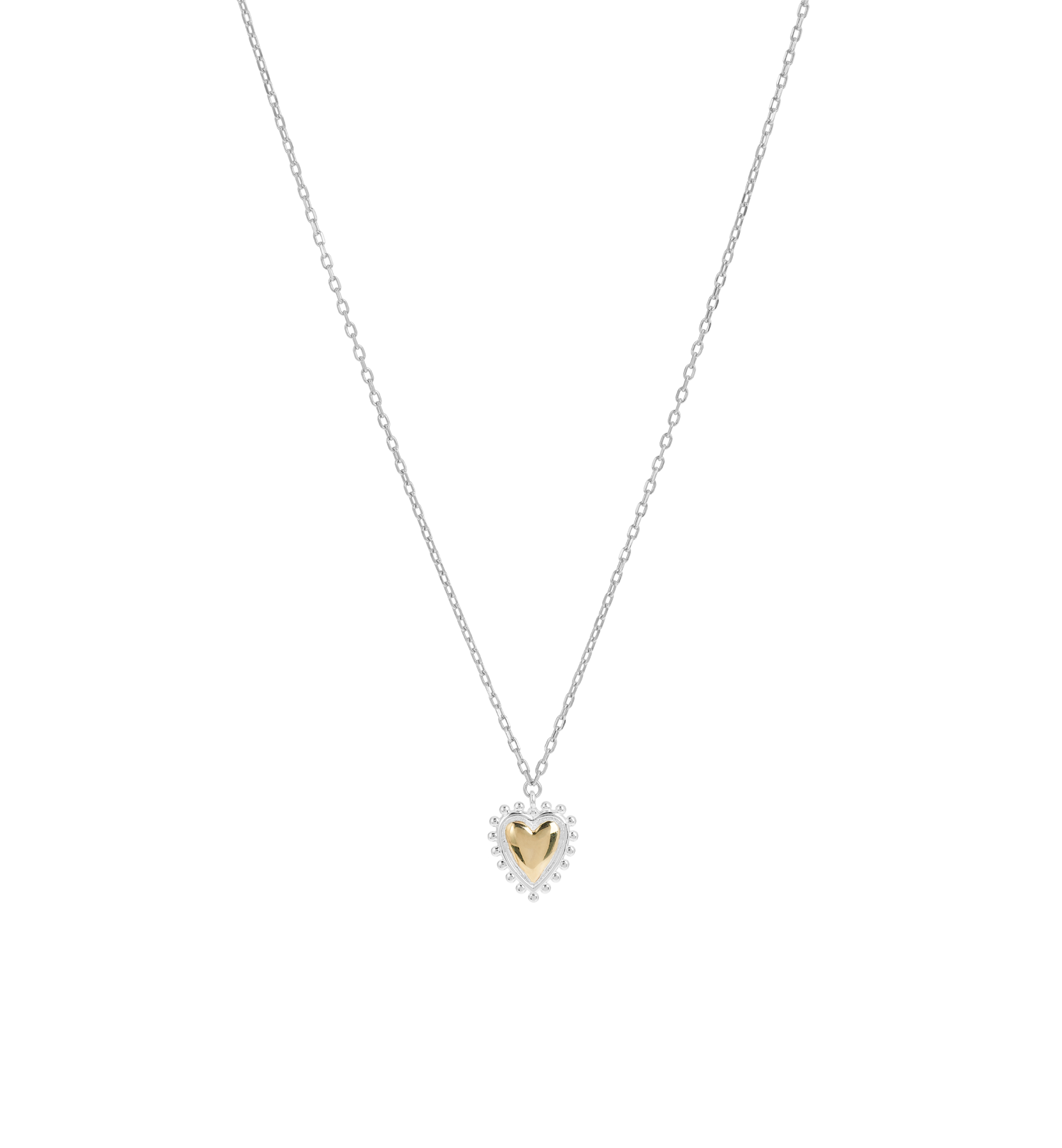 Bravery heart necklace - Silver