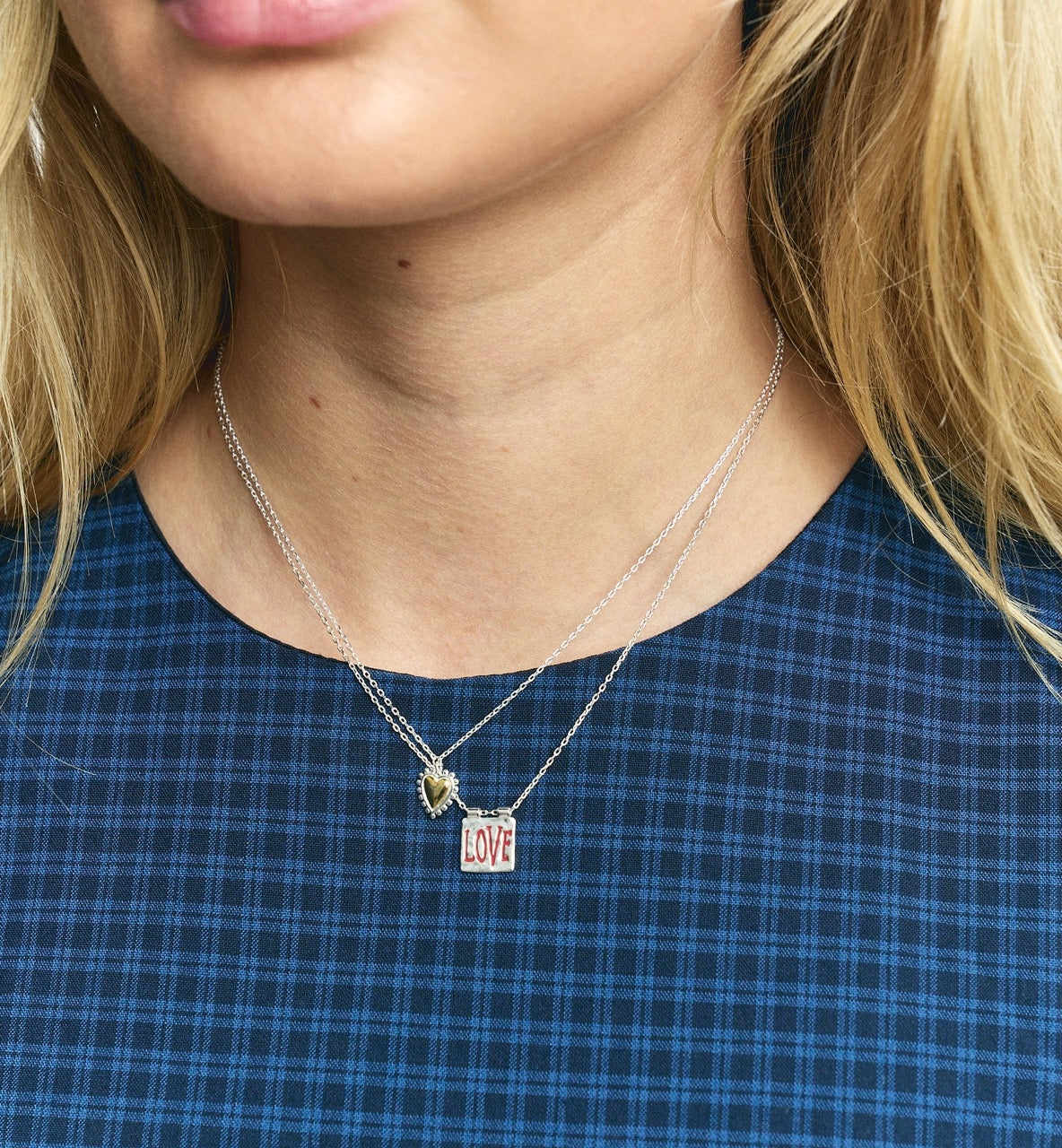 Bravery heart necklace - Silver