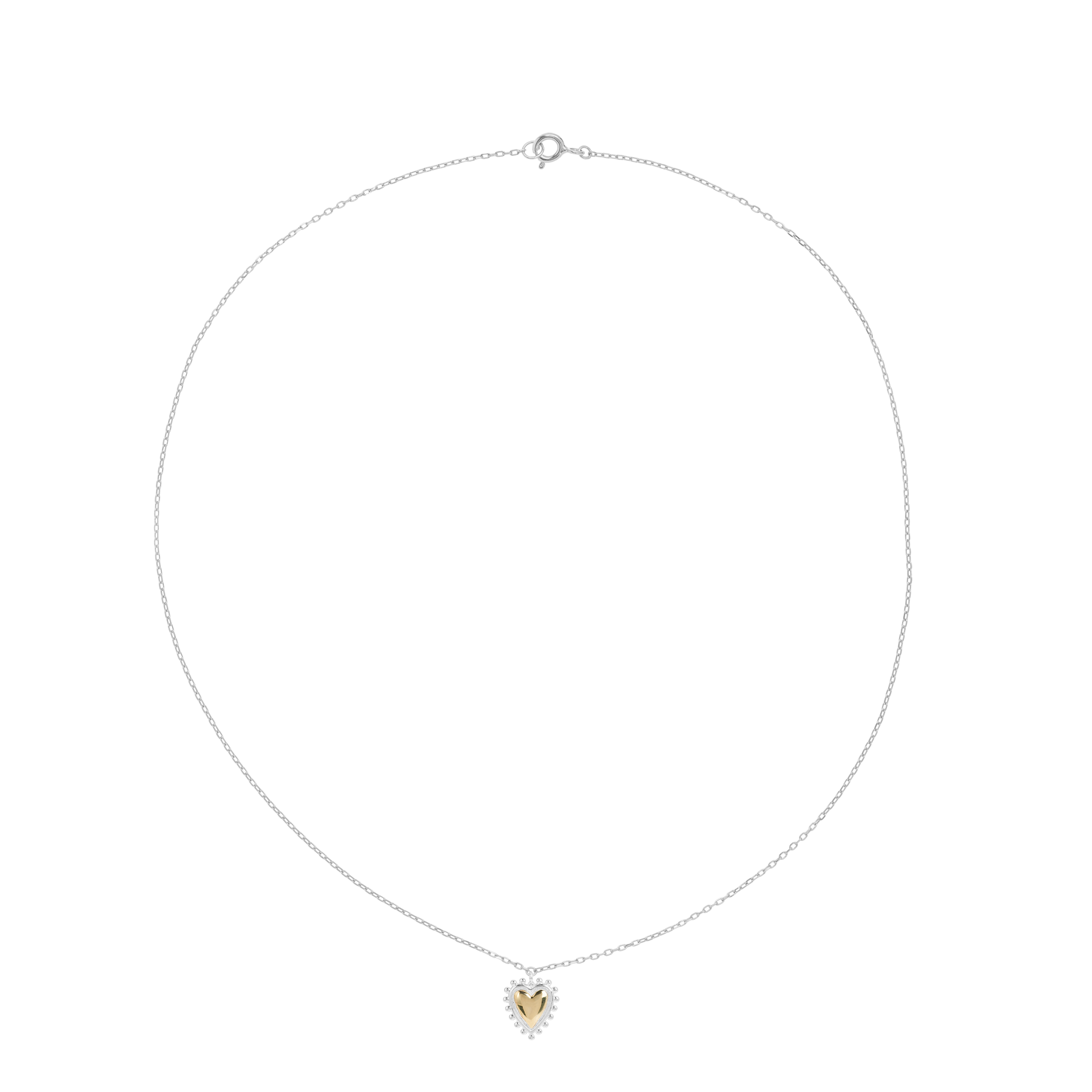 Bravery heart necklace - Silver