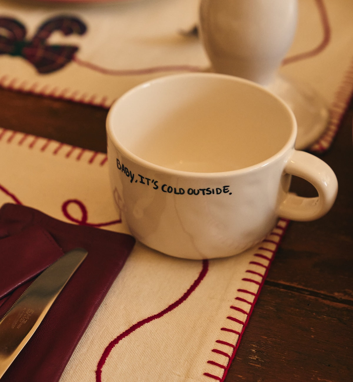 It’s Cold Cappuccino Mug - White