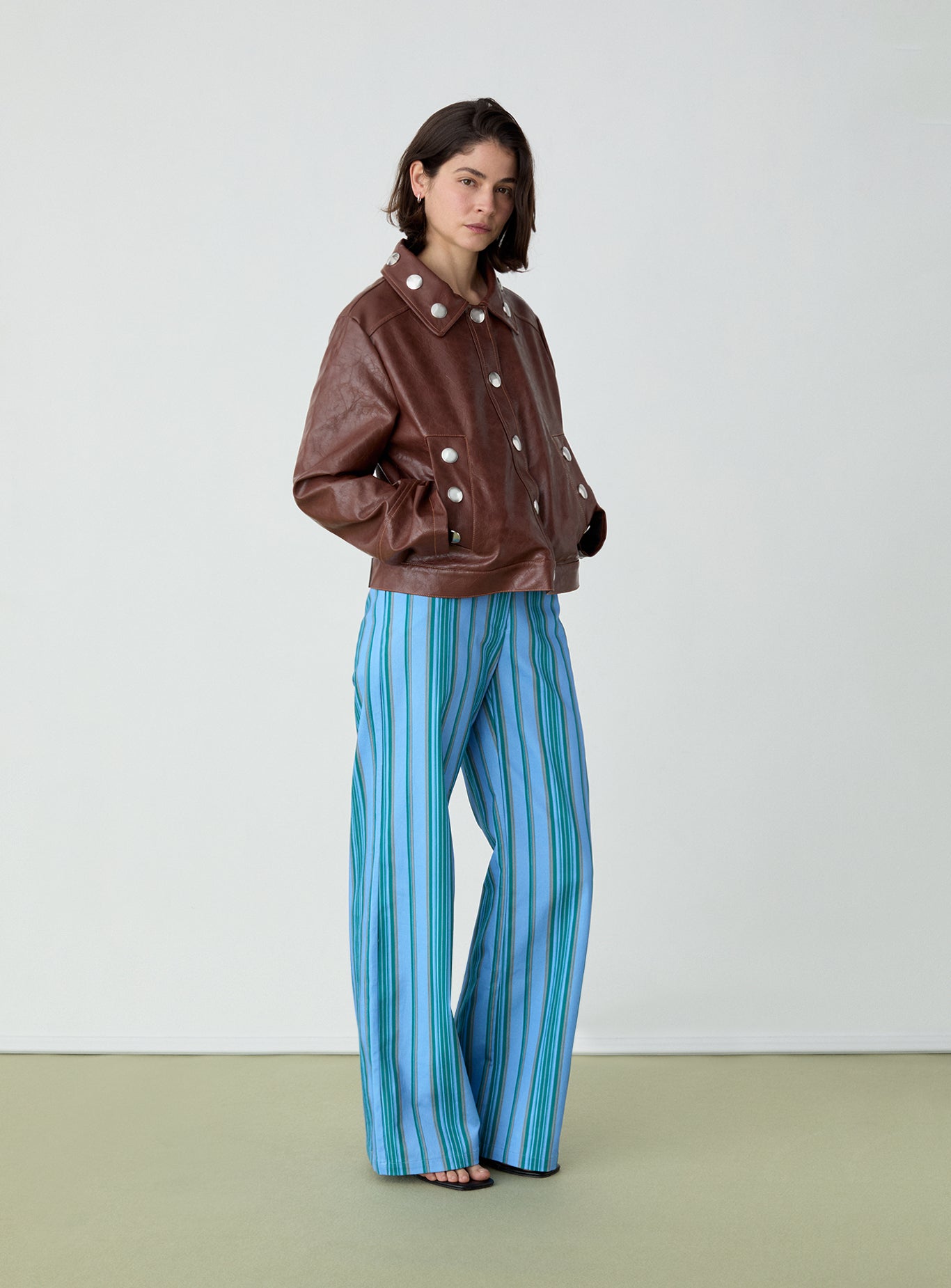 Leroy twill pants- Blue stripes