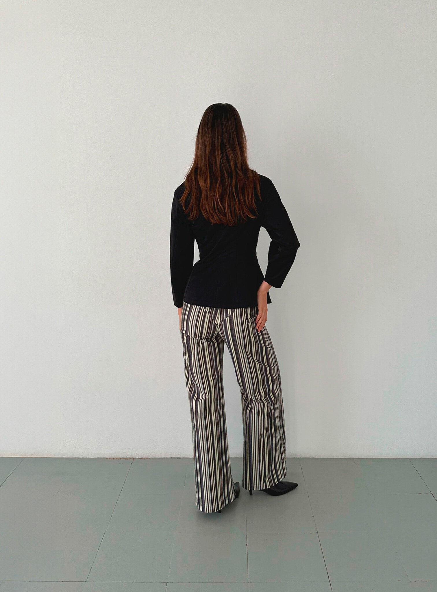 Holly corduroy broek - Grijze strepen