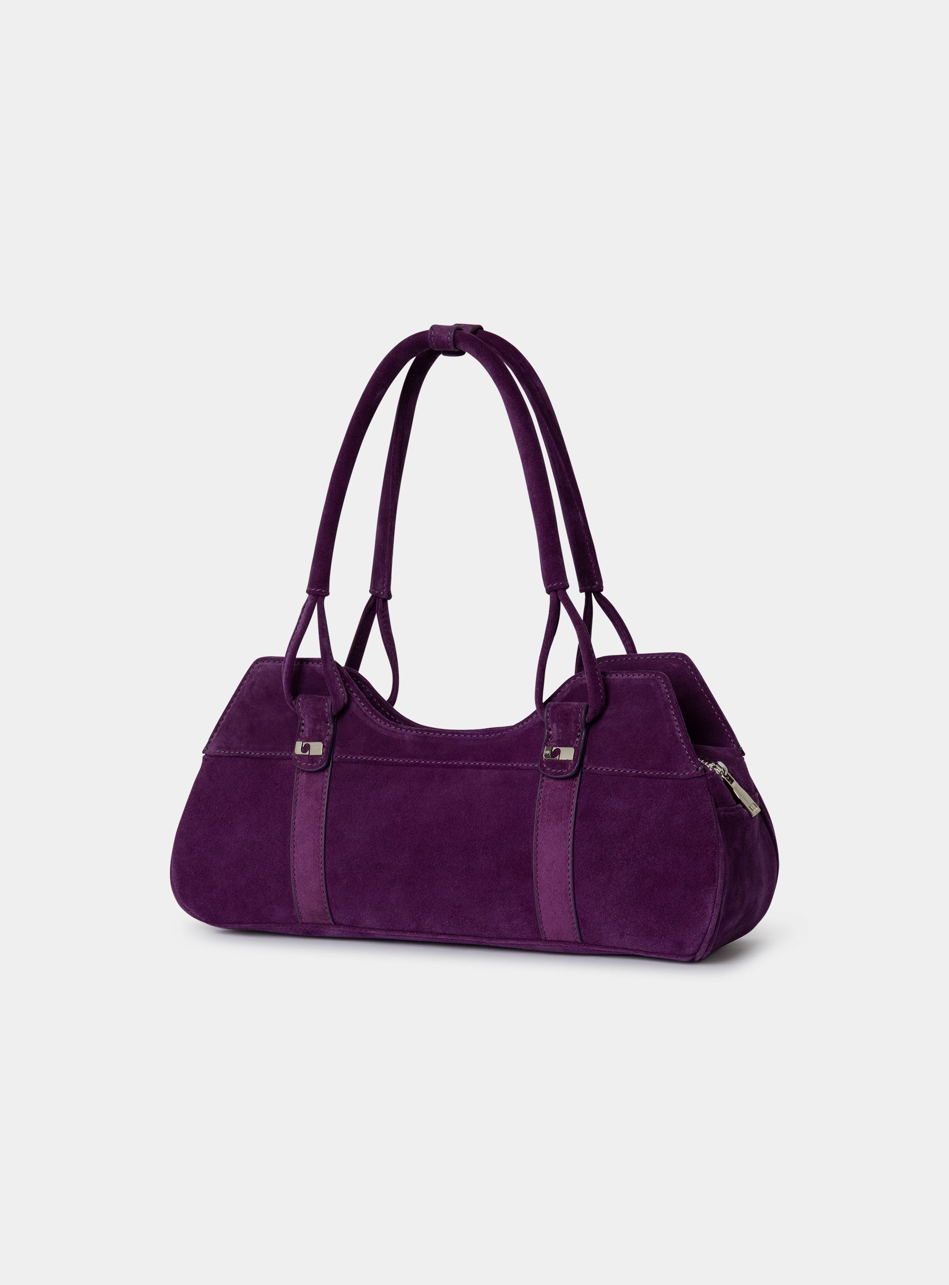 Jane suede bag - Aubergine