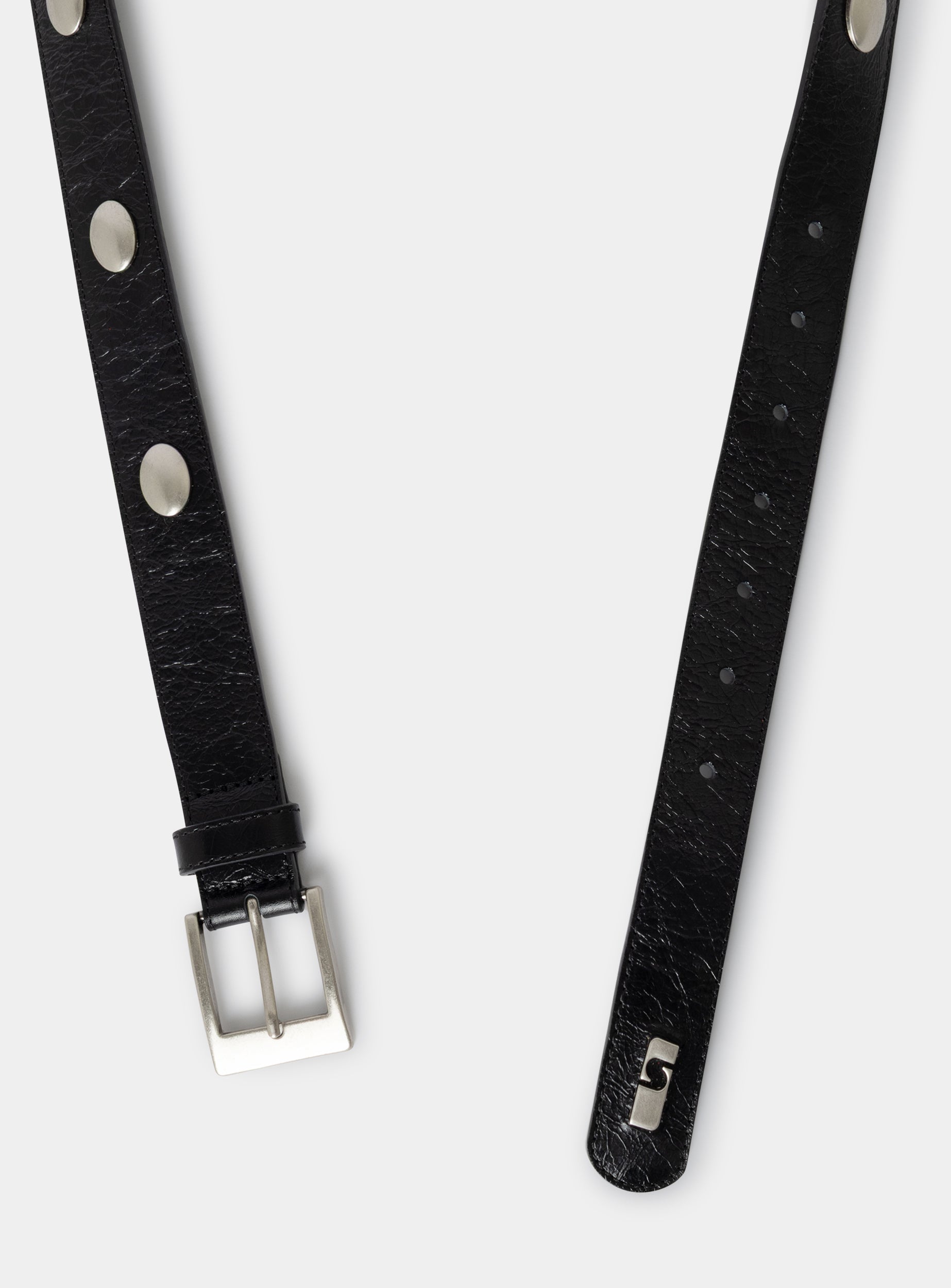 Keira stud leather belt - Black