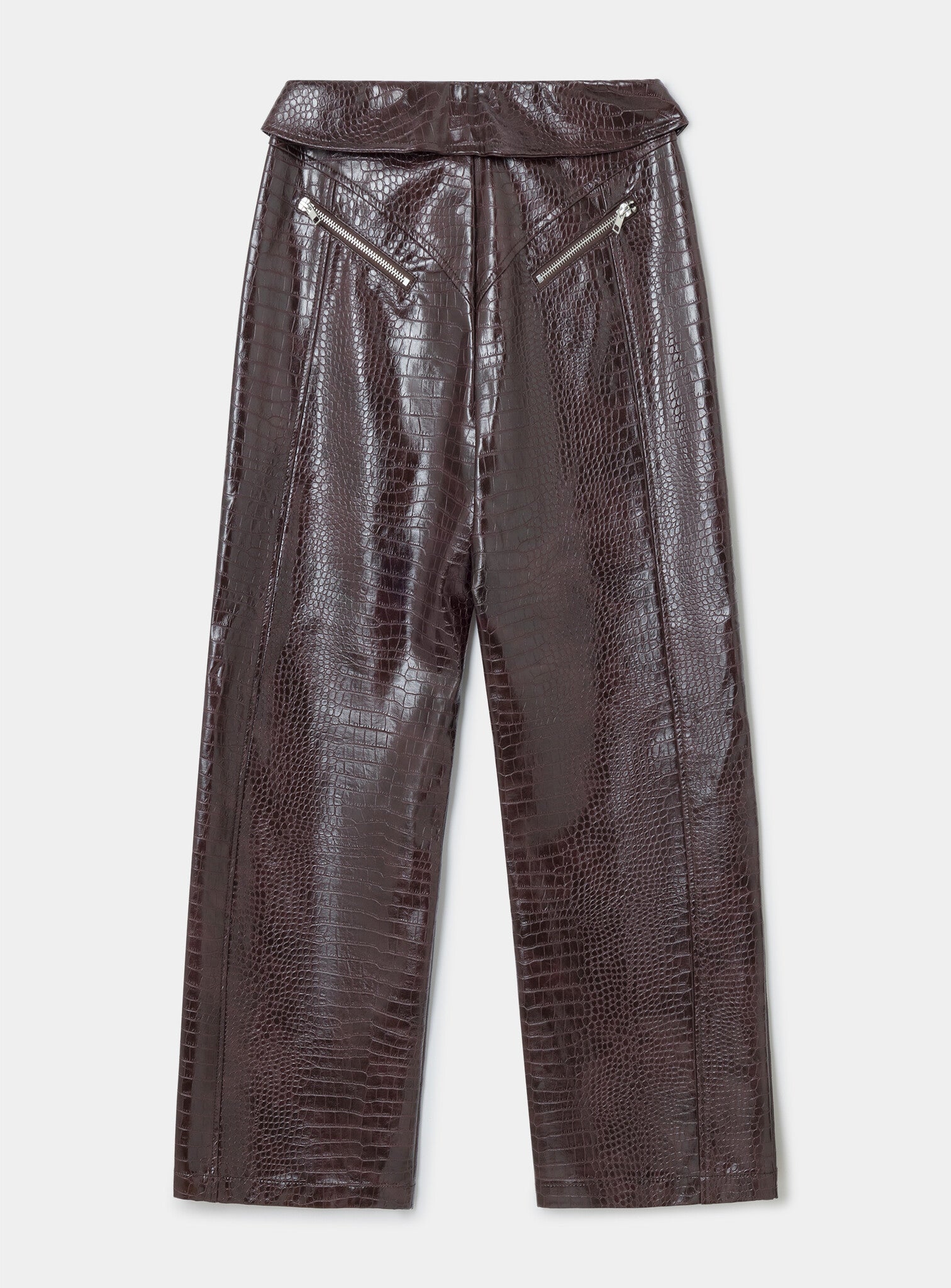 Horus textured pants - Burgundy