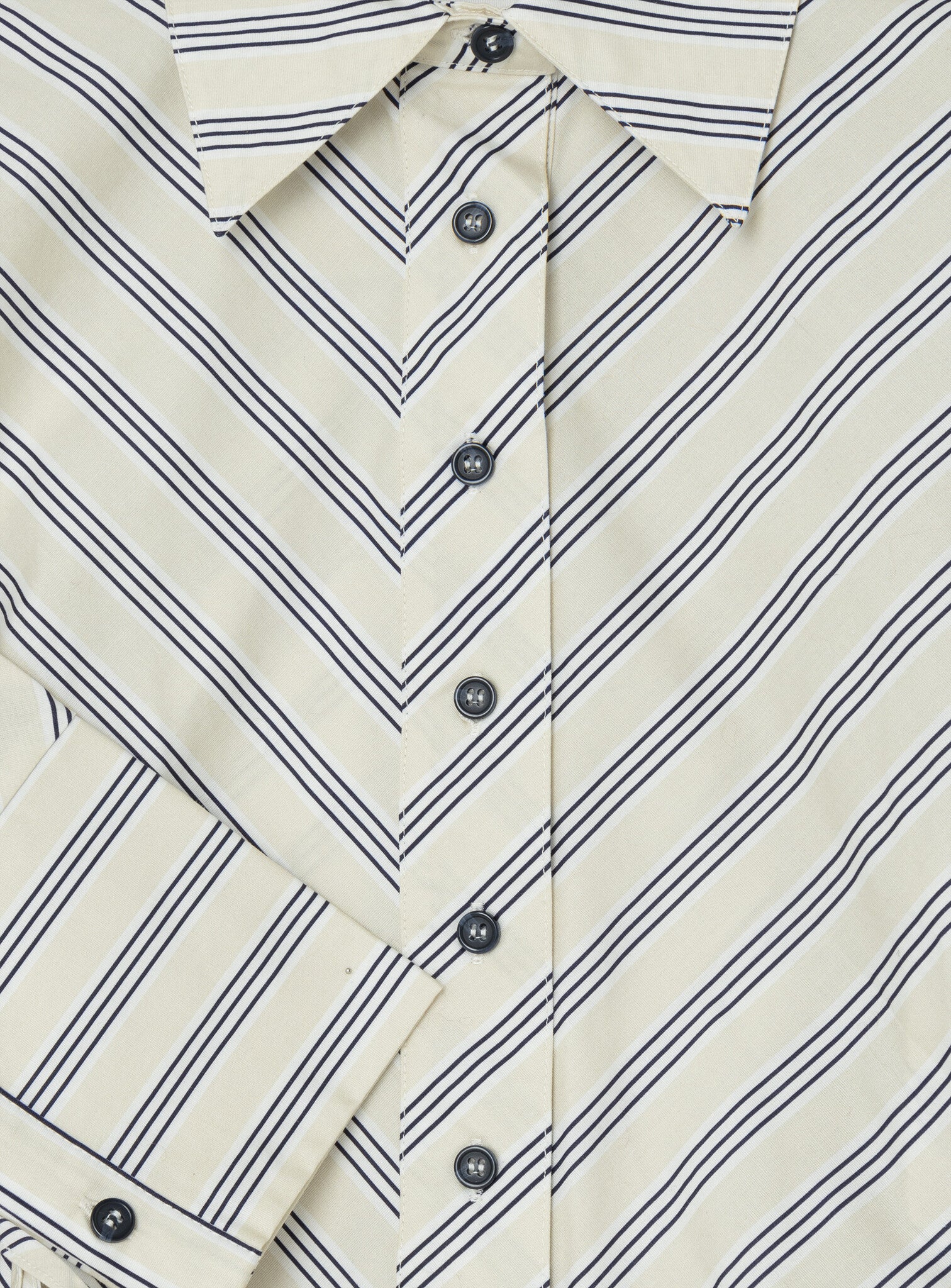 Opera black & white striped shirt