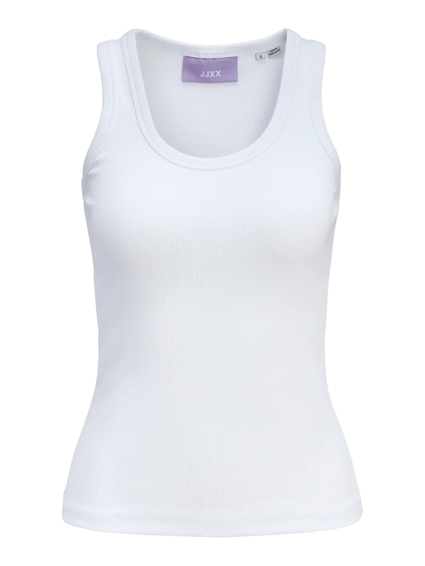 JXFRIDA U-NECK TOP - WHITE