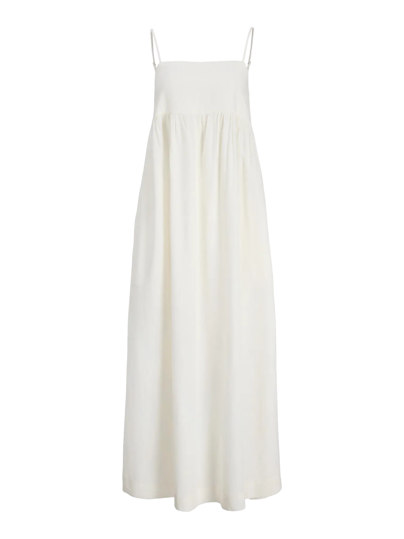 JXALMIRA LINEN LONG DRESS - BLANC DE BLANC