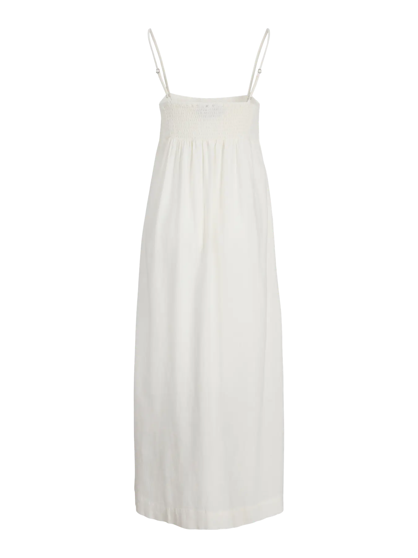 JXALMIRA LINEN LONG DRESS - BLANC DE BLANC