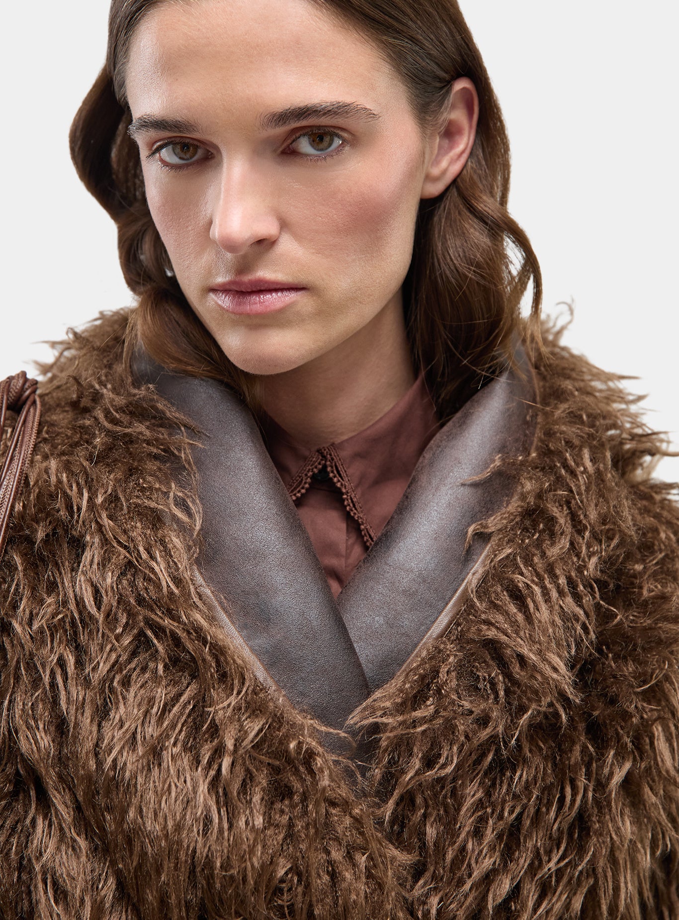 Zoya Sharingan korte vacht - Bruin