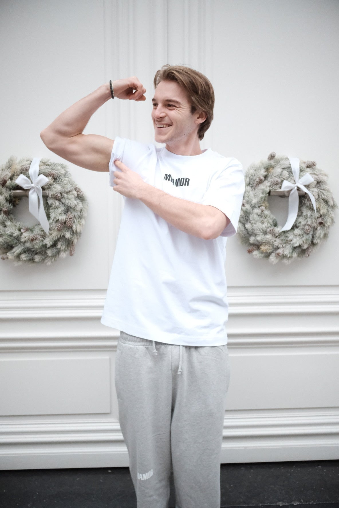 Miamor unisex T-shirt wit - zwart logo op de voorkant