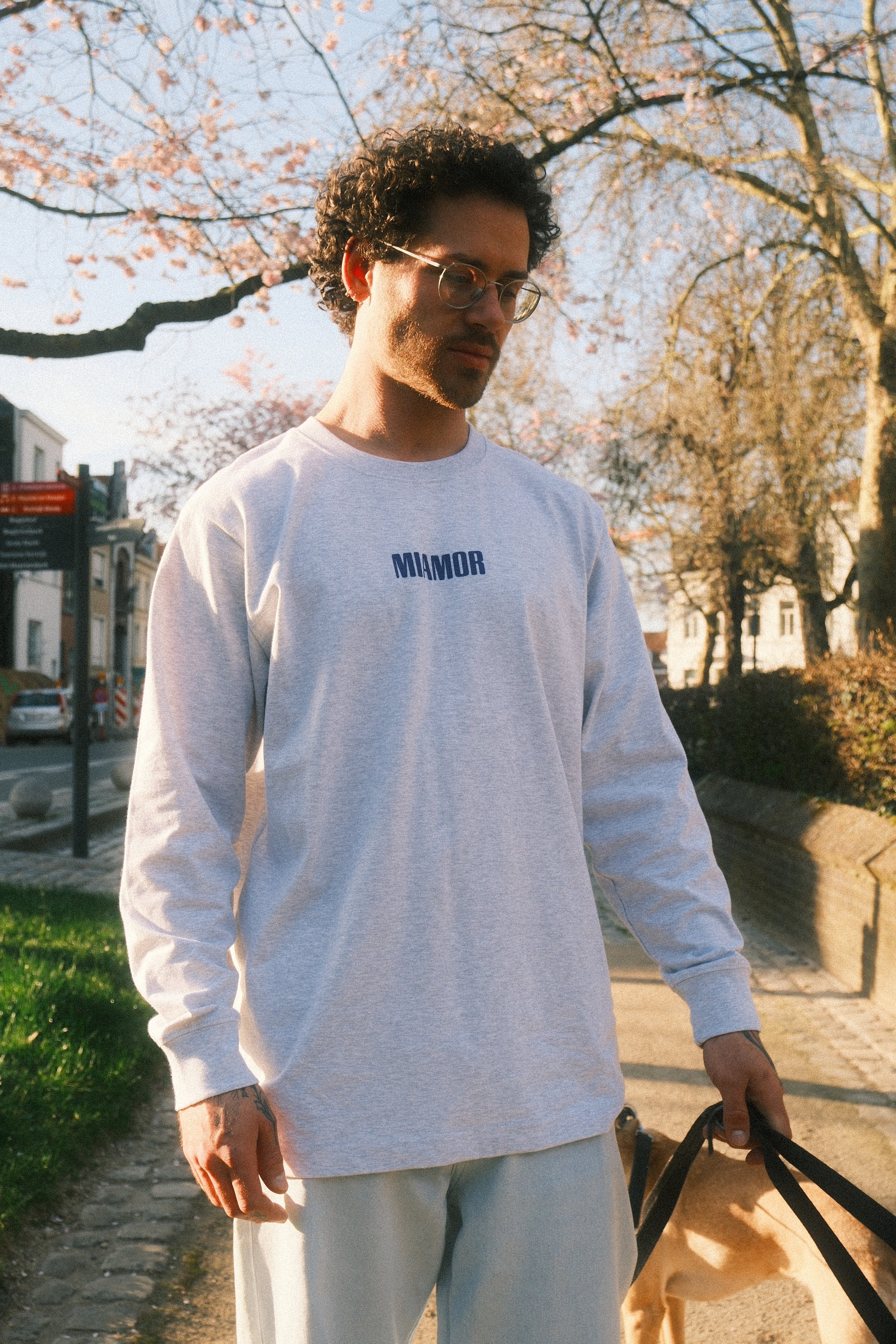 Miamor longsleeve supreme cool heather grey - Purple