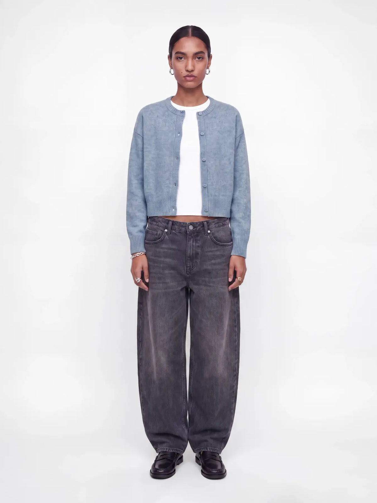 JXNATALIE DIVERSE CARDIGAN KNIT SN - COUNTRY BLUE