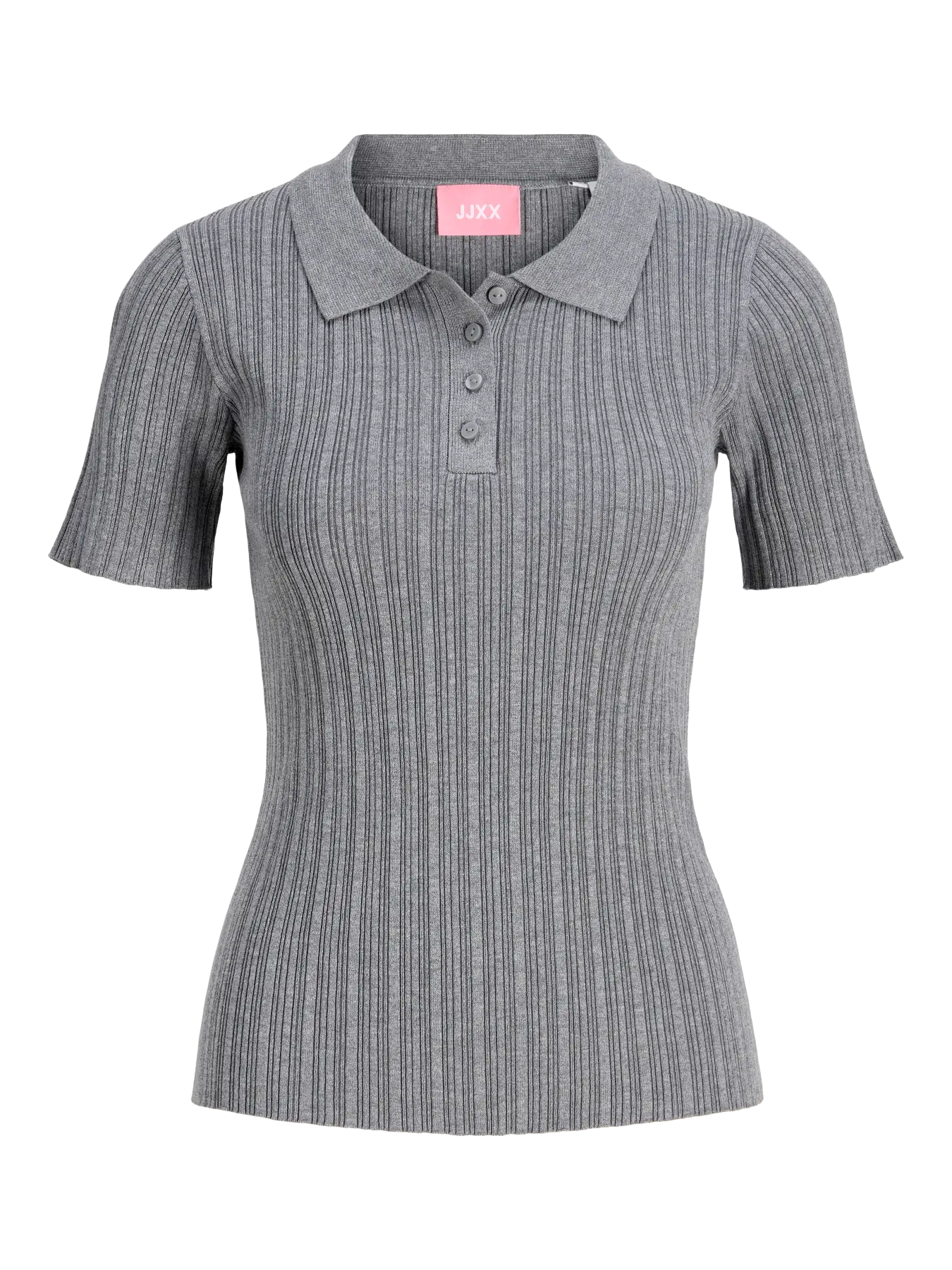JXHADLEY POLO KNIT - MEDIUM GREY MELANGE