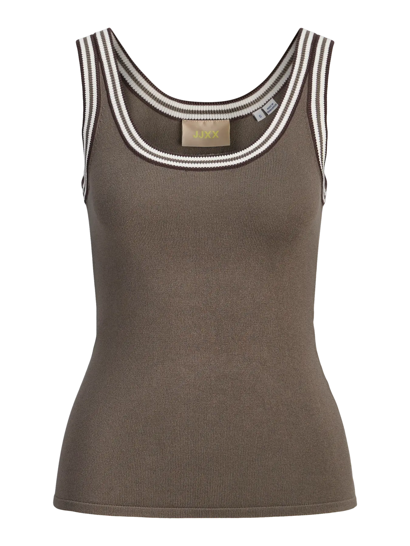 JXMINA COMFY TOP KNIT - BUNGEE CORD/ VANILLA ICE