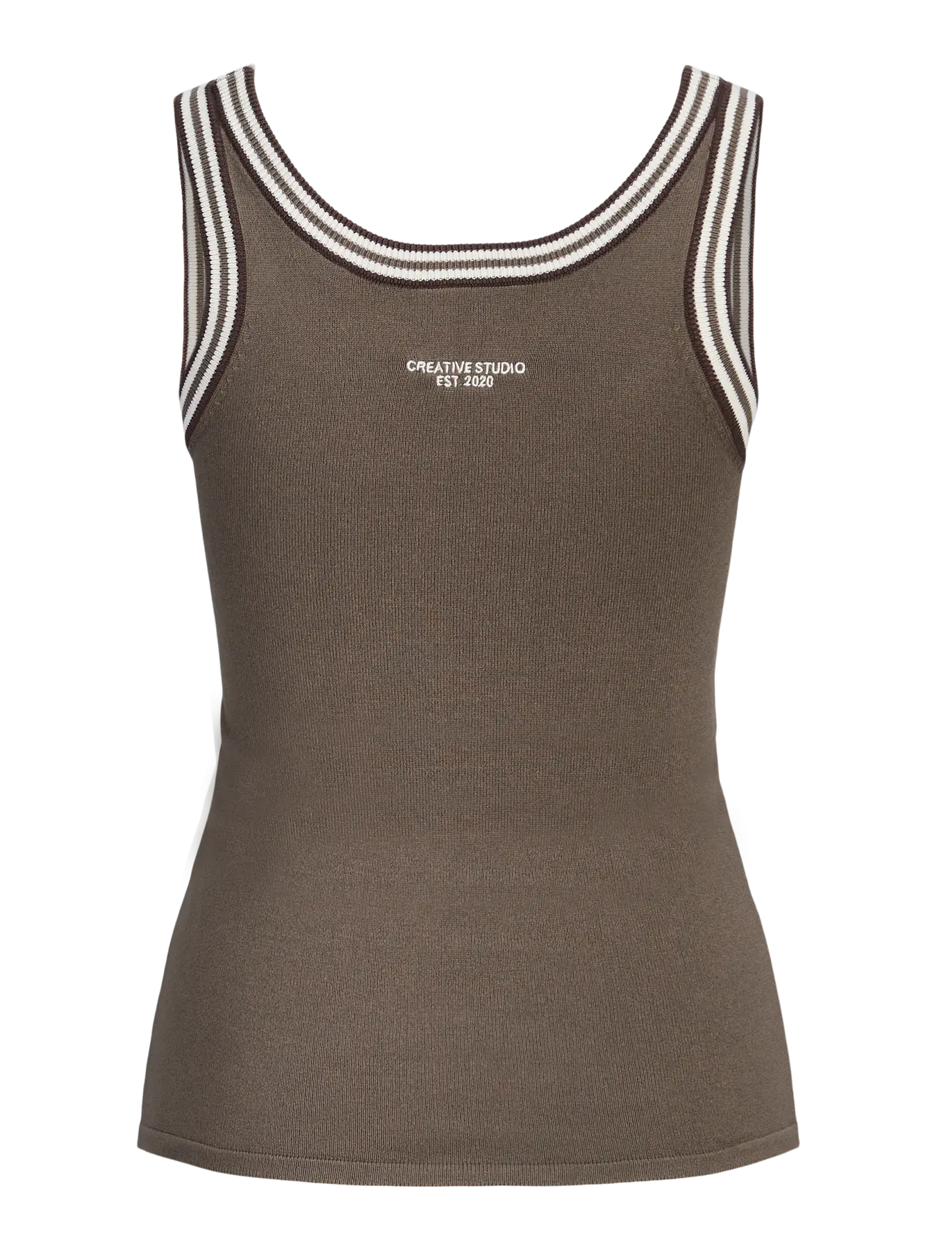 JXMINA COMFY TOP KNIT - BUNGEE CORD/ VANILLA ICE